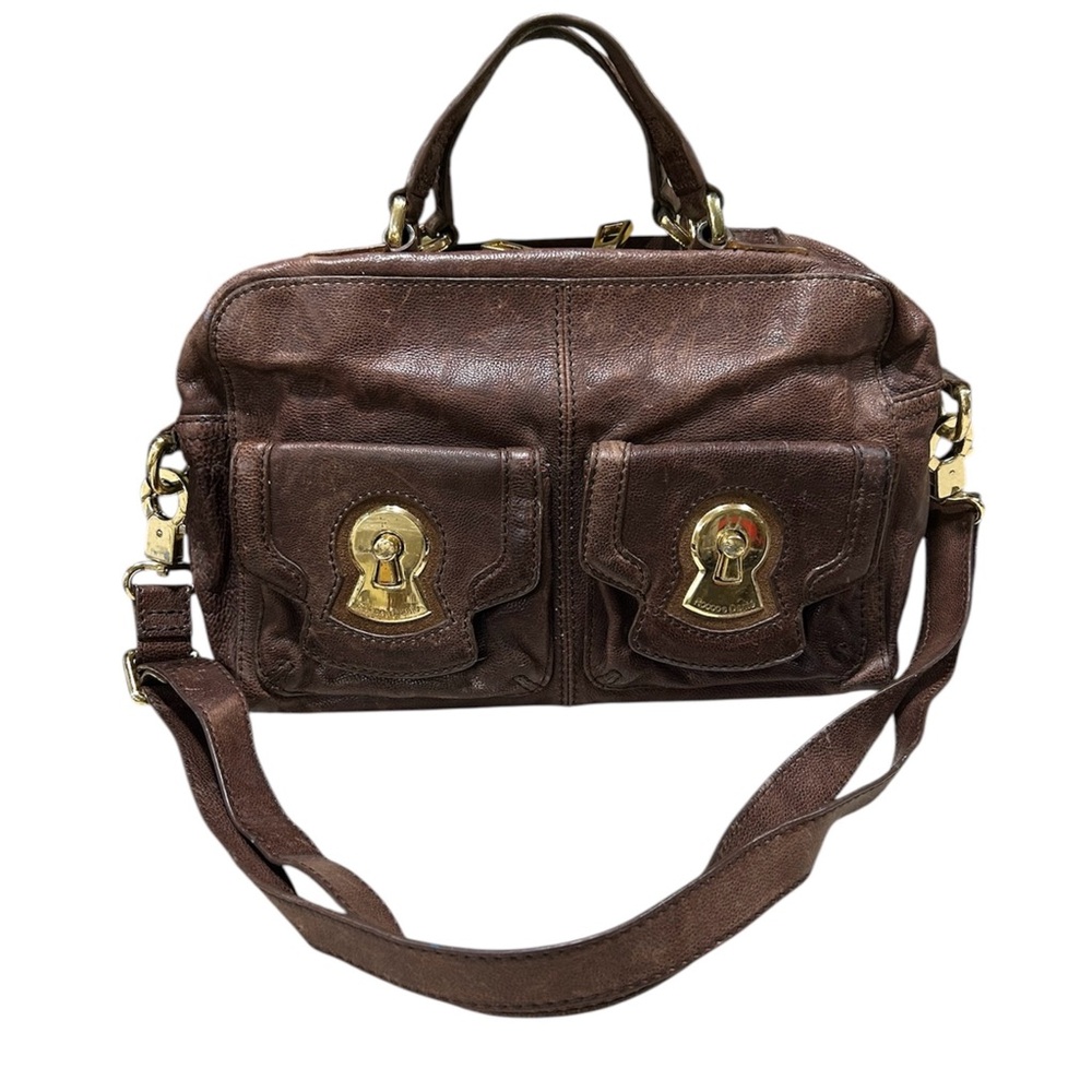 Rocco e Dante Firenze Satchel Bag Purse Chocolate Brown Crossbody Top Handle